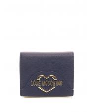 LOVE MOSCHINO Portafoglio saffiano piccolo  navy - Portafogli Donna - 1