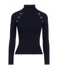 JOHN RICHMOND DESTINYS Maglioncino dolcevita bottoncini blue - Maglie Donna - 1