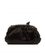 TRUSSARDI THALIA FRAME Clutch piccola satin NERO - Borse Donna - 1