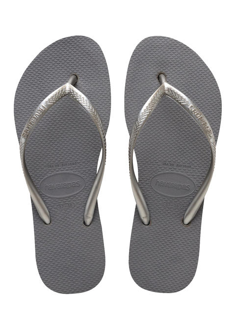 HAVAIANAS SLIM FLATFORM Infradito steel/grey - Scarpe Donna