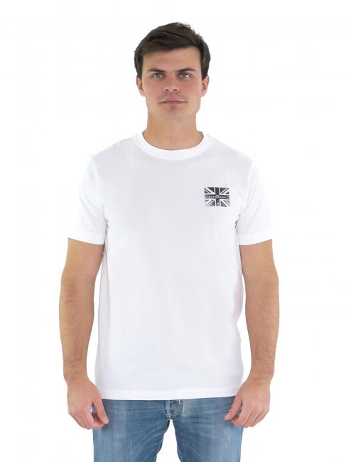 JOHN RICHMOND RAQUOT T-shirt con bandierina logo white optical - T-shirt Uomo
