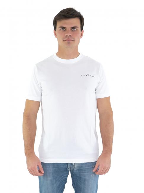 JOHN RICHMOND NISEKI T-shirt con logo piccolo white optical - T-shirt Uomo