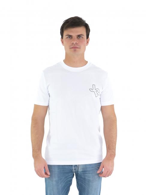JOHN RICHMOND FOOLYT T-shirt con stampa logo sul retro white optical - T-shirt Uomo