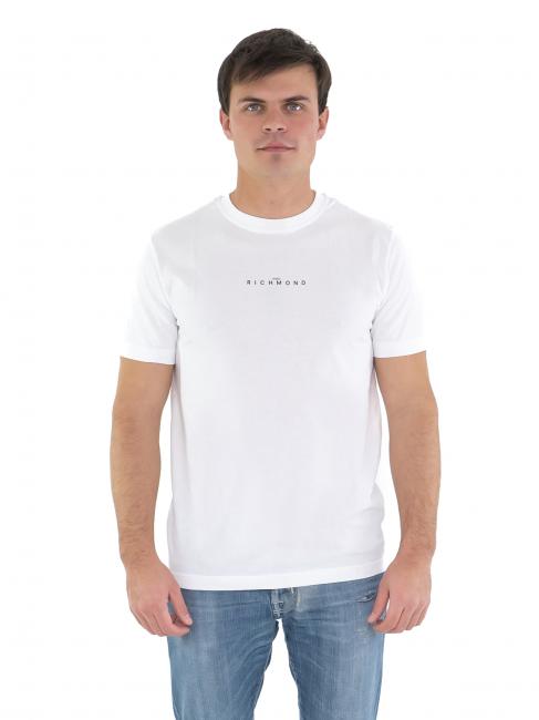 JOHN RICHMOND SKAYER T-shirt central logo white optical - T-shirt Uomo