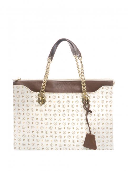 POLLINI HERITAGE CLASSIC Borsa a mano con tracolla avorio/marrone - Borse Donna