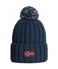 NAPAPIJRI SEMIURY W 3 Berretto con risvolto e ponpon blue ensign - Cappelli - 1