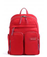 PIQUADRO RYAN Zaino porta PC 14", in tessuto riciclato ROSSO - Borse Donna - 1