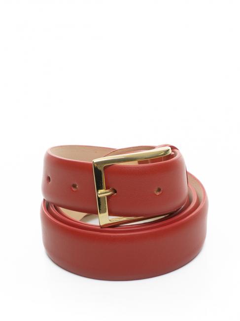 LESAC Cintura in pelle liscia  tomato - Cinture