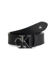 CALVIN KLEIN CK JEANS MONOGRAM PLAQUE Cintura in pelle black - Cinture - 1
