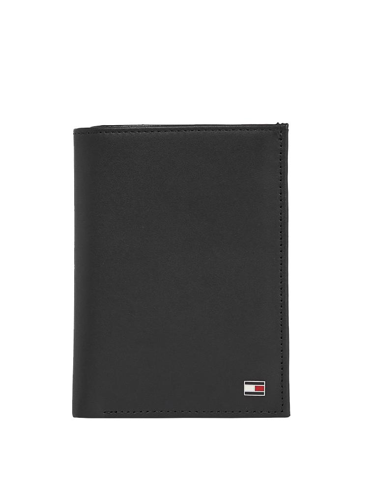 Tommy Hilfiger Th Horizon Portafoglio Trifold In Pelle Black Acquista