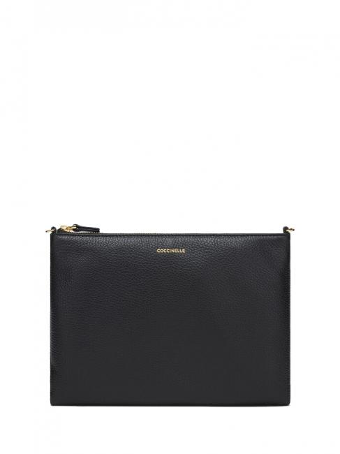 COCCINELLE BEST CROSSBODY Bustina in pelle Nero - Borse Donna