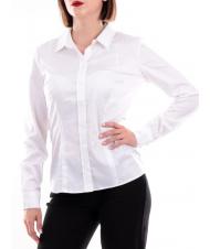 GUESS CATE Camicia manica lunga slim fit purwhite - Camicie Donna - 1