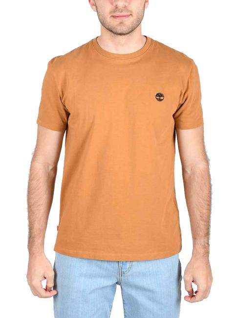 TIMBERLAND SS DUNRIVER CREW T-shirt in cotone wheat boot - T-shirt Uomo