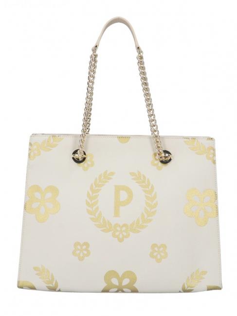 POLLINI HERITAGE  Shopping bag con doppio manico avorio/marrone - Borse Donna