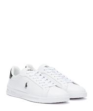 RALPH LAUREN HERITAGE COURT II NAPPA Sneakers da uomo in pelle white/black - Scarpe Uomo - 1