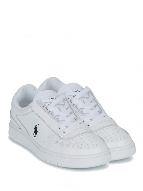 RALPH LAUREN POLO CRT PP Sneaker in pelle white/black pp - Scarpe Unisex
