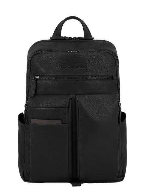 PIQUADRO PAAVO Zaino porta PC 14", in pelle Nero - Zaini da lavoro porta PC