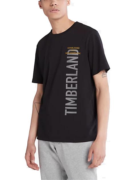 TIMBERLAND BRAND CARRIER T-shirt con grafica stampata NERO - T-shirt Uomo