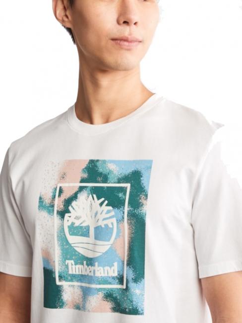 TIMBERLAND SUM STACK REGULAR T-shirt in cotone  white - T-shirt Uomo