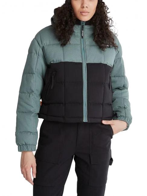 TIMBERLAND HOODER PUFFER Giubbotto imbottito ECO balsam green/black - Piumini Donna