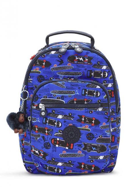 KIPLING SEOUL Zainetto  new scate print small - Zaini Scuola & Tempo Libero