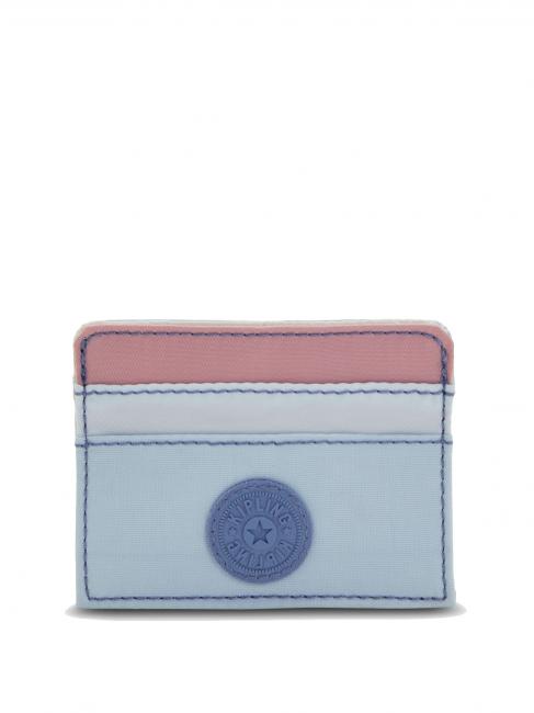 KIPLING CARDY S Porta carte piatto lila blue pink bl - Portafogli Donna