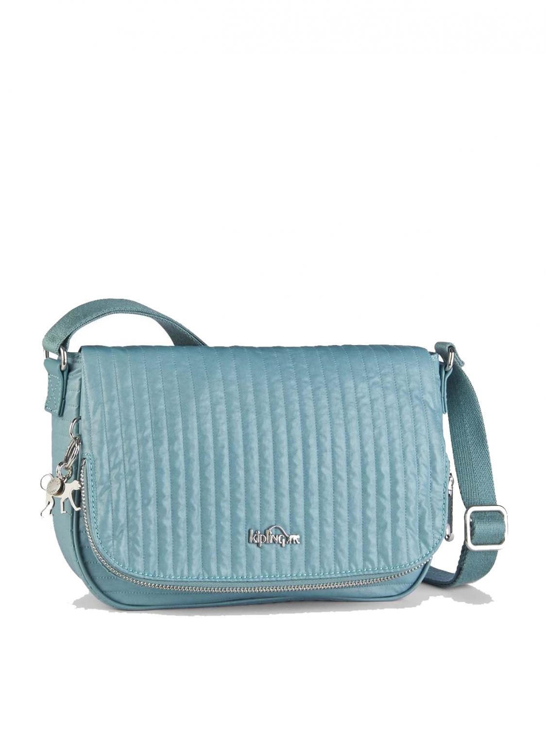 Kipling Earthbeat Borsa A Tracolla Misty Blue Acquista A Prezzi Outlet!