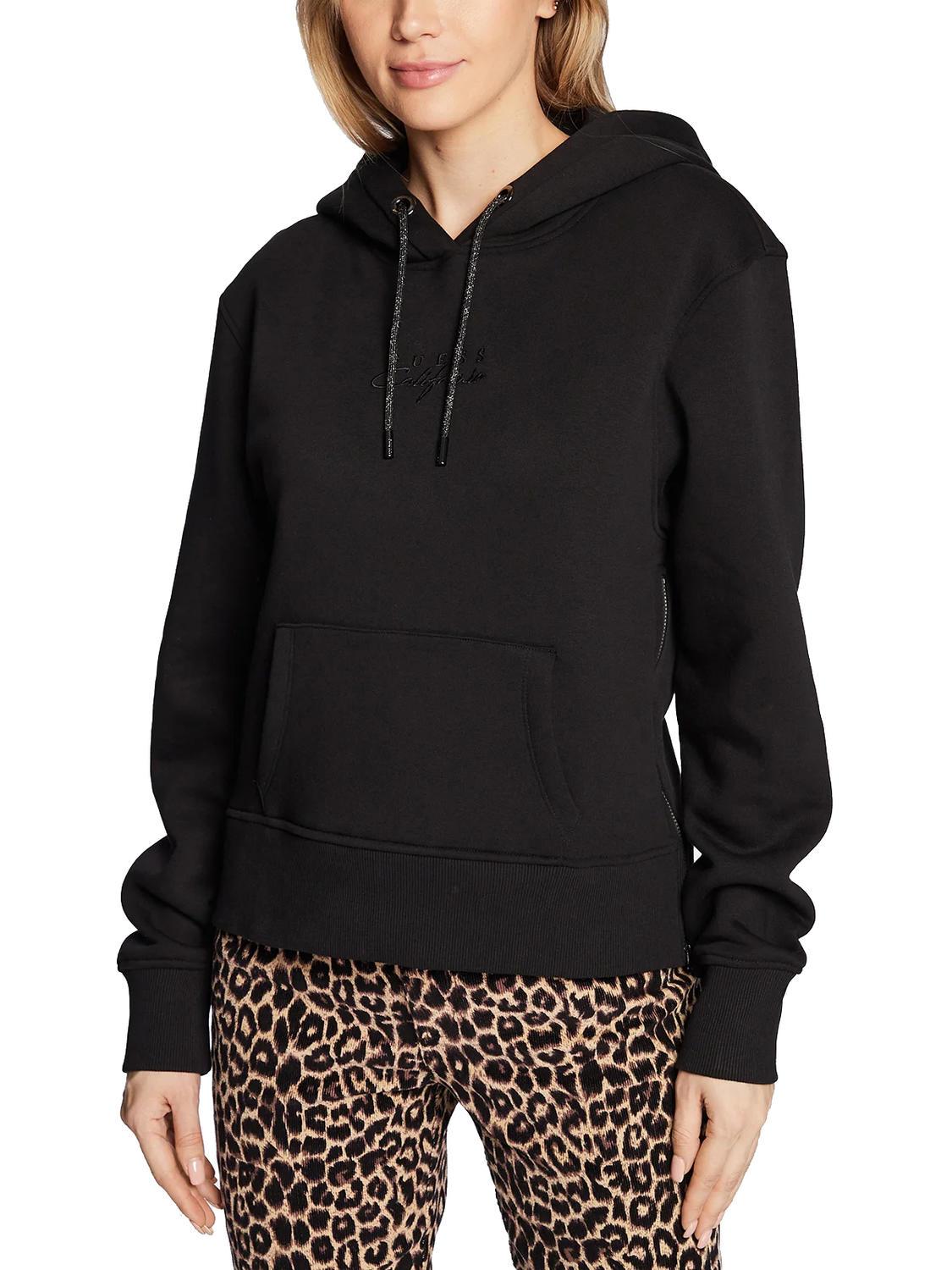 Felpa Con Cappuccio GUESS Donna - Logo Black, Comoda E Alla Moda - Foto 1