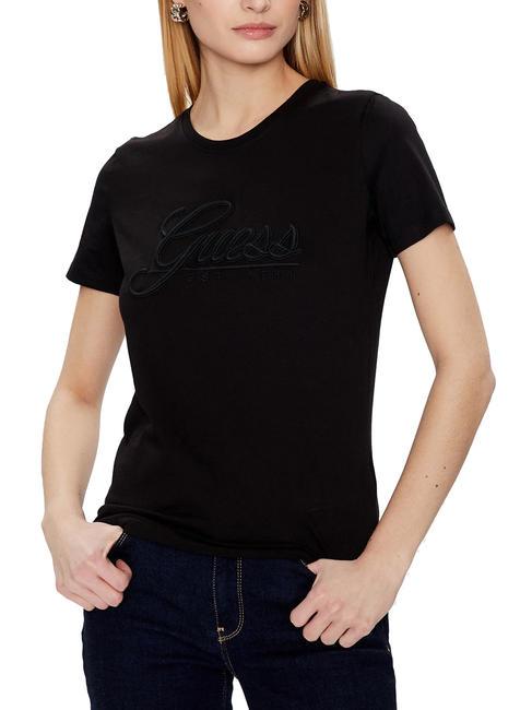 GUESS SCRIPT T-Shirt in cotone jetbla - T-shirt e Top Donna