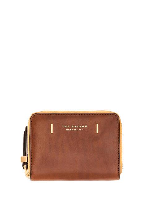 THE BRIDGE CHIARA Portafoglio Small in pelle MARRONE - Portafogli Donna