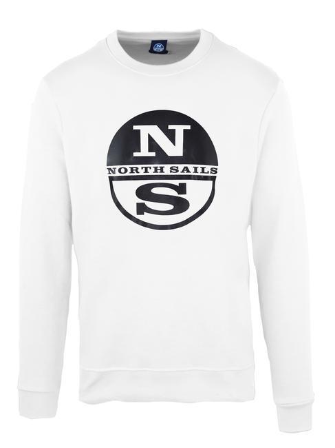 NORTH SAILS LOGO PRINT Felpa girocollo bianco - Felpe Uomo