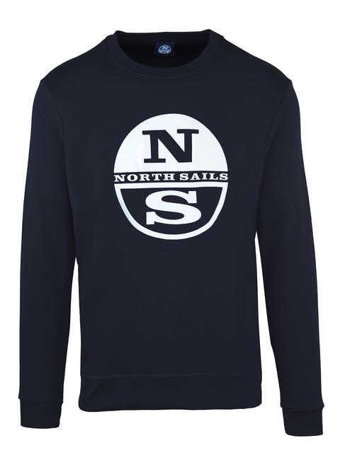 NORTH SAILS LOGO PRINT Felpa girocollo blue navy - Felpe Uomo