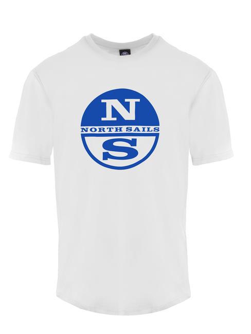 NORTH SAILS LOGO PRINT T-shirt in cotone bianco - T-shirt Uomo