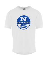 NORTH SAILS LOGO PRINT T-shirt in cotone bianco - T-shirt Uomo - 1