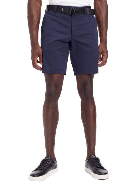 CALVIN KLEIN MODERN TWILL Bermuda in cotone slim fit nightsky - Pantaloni Uomo
