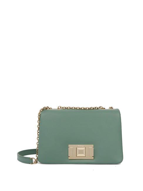 FURLA LULU Borsa a tracolla pelle vitello mineral green - Borse Donna