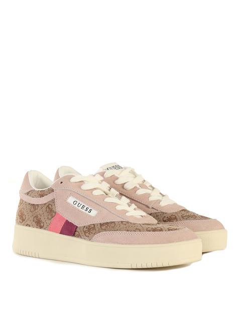 GUESS SISTY  Sneakers beig epink - Scarpe Donna