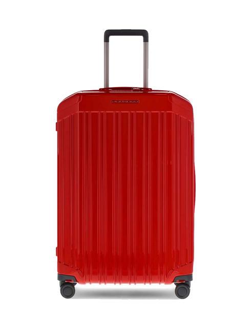 PIQUADRO PQ-LIGHT Trolley medio ultra slim ROSSO - Trolley Rigidi