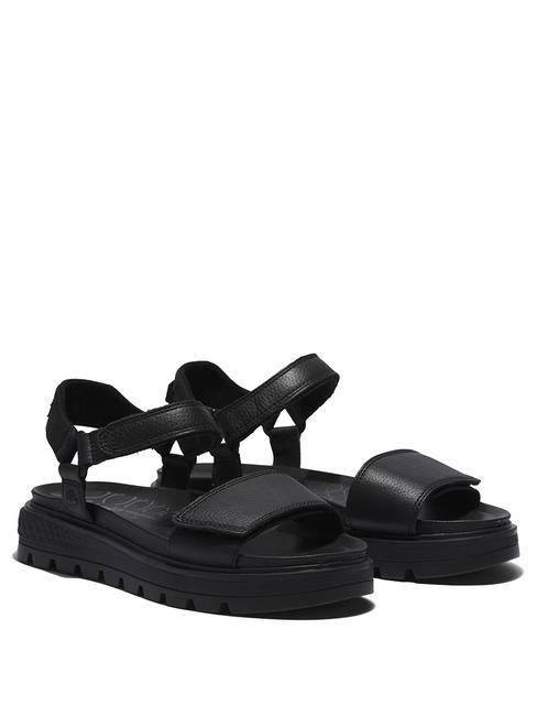 TIMBERLAND RAY CITY ANKLE STRAP Sandalo in pelle JETBLACK - Scarpe Donna