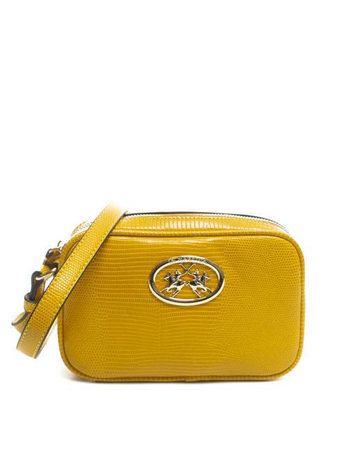 LA MARTINA GERALDINA Camera bag logo in tinta giallo - Borse Donna