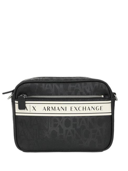 ARMANI EXCHANGE   Camera bag stampa logata black/white - Borse Donna