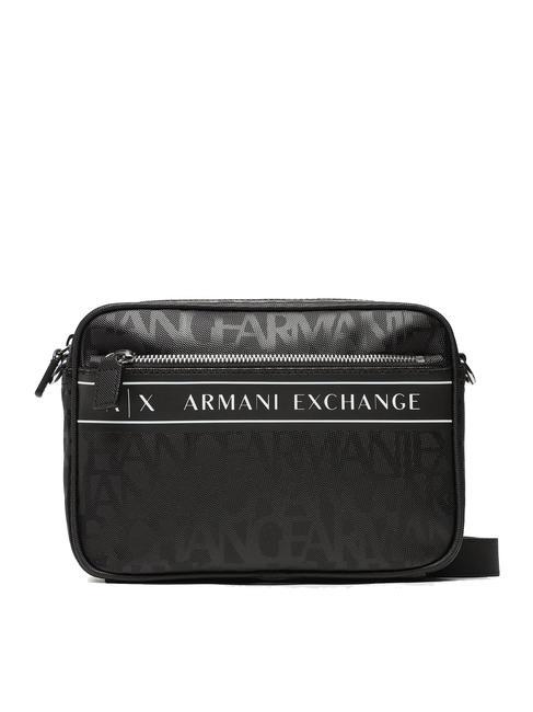 ARMANI EXCHANGE   Camera bag stampa logata black/black - Borse Donna