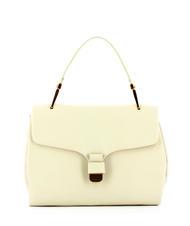 COCCINELLE NEOFIRENZE SOFT Borsa satche pelle martellata coconut milk - Borse Donna - 1