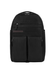 PIQUADRO PAAVO Zaino porta PC 15,6", in pelle Nero - Zaini da lavoro porta PC - 1