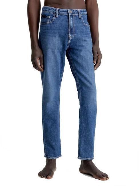 CALVIN KLEIN REGULAR CROPPED Jeans tapered bluebl - Jeans Uomo