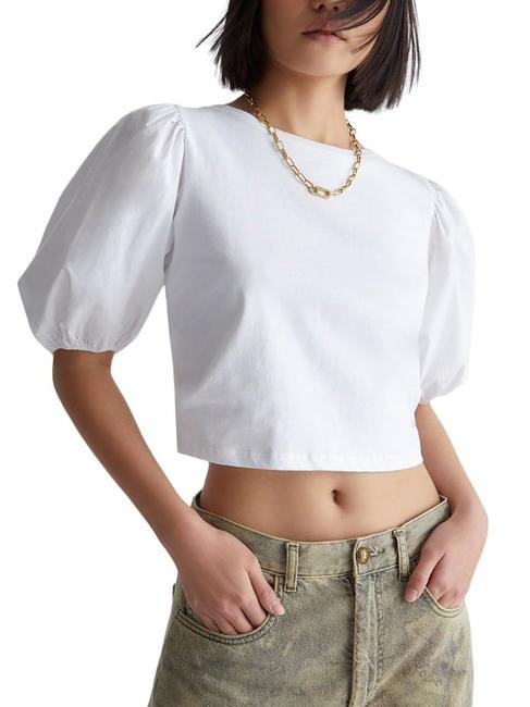 LIUJO OBLO' T-shirt in jersey Bianco/ottico - T-shirt e Top Donna