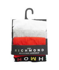 JOHN RICHMOND CORY TRIPACK KIDS 3 Slip boxer in cotone wh/gry/red - Slip Bambino - 1
