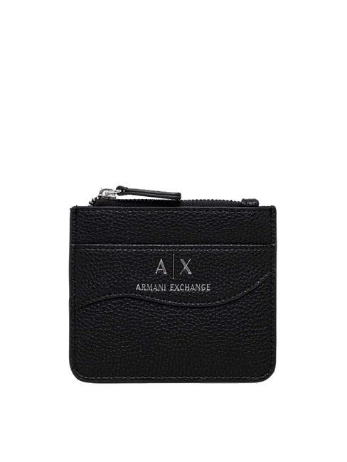ARMANI EXCHANGE WAVE Porta carte con zip Nero - Portafogli Donna