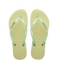 HAVAIANAS SLIM GLITTER FLOURISH Infradito in gomma green garden - Scarpe Donna - 1