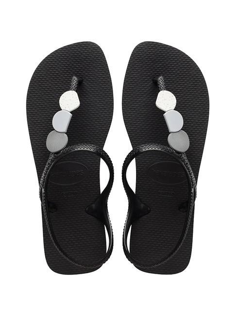 HAVAIANAS FLASH URBAN PLUS Infradito con decorazioni black black - Scarpe Donna